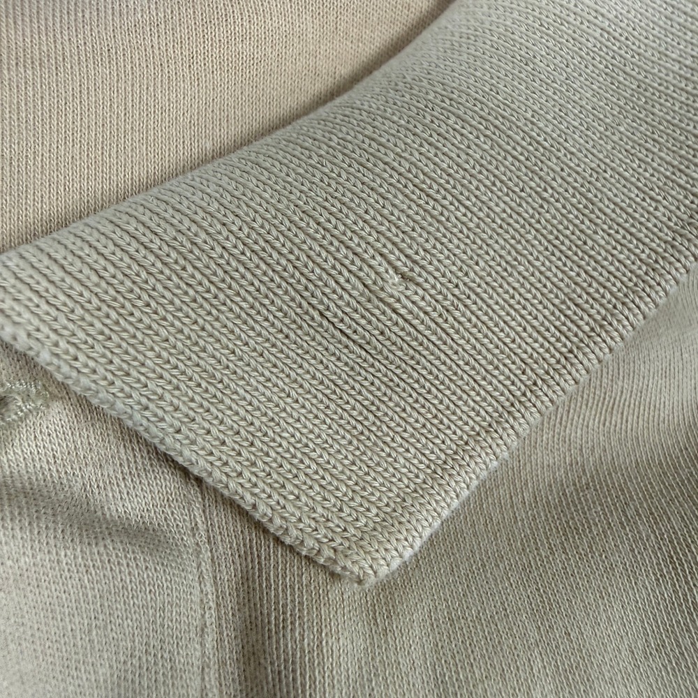 Vintage Polo Ralph Lauren Mens Polo Shirt M Tan Cotton Crest Logo Short Sleeve - Picture 12 of 13